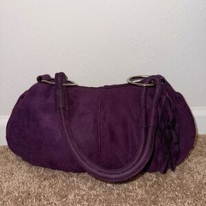 Purple Suede Women's Bag